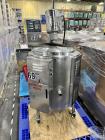 Used-Groen electrically heated stainless steel kettle. approximately 50 gallons with top agitator drive.