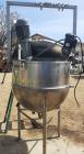 Used Groen 150 Gallon Stainless Steel Agitated Kettle, Model 150. Approximate 42