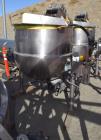 Used Hamilton Style CW Tilting Kettle, 150 Gallon, 316 Stainless Steel.