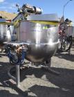 Used Hamilton Style CW Tilting Kettle, 150 Gallon, 316 Stainless Steel.
