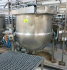 Used- Hamilton Style CW Tilting Kettle, 150 Gallon, 316 Stainless Steel