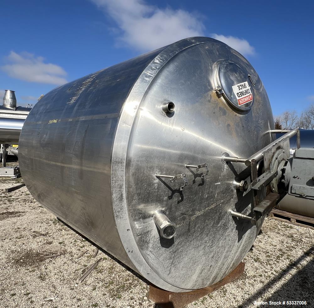 Cherry Burrell Tank, Approximately 3500 Gallons, Stainless Steel
