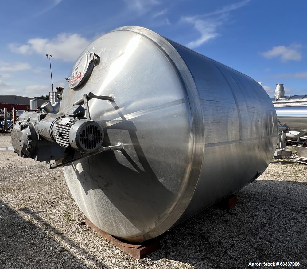 Cherry Burrell Tank, Approximately 3500 Gallons, Stainless Steel