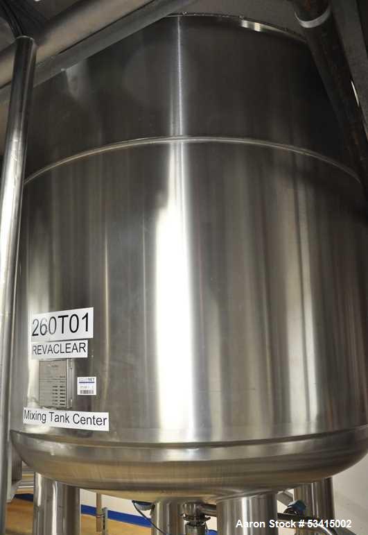 Used- Moeschle Behalterbau GmbH 5000 Liter / 1320 Gallon, 316L Stainless Steel Insulated Mixing Tank, Rated internal for .5b...