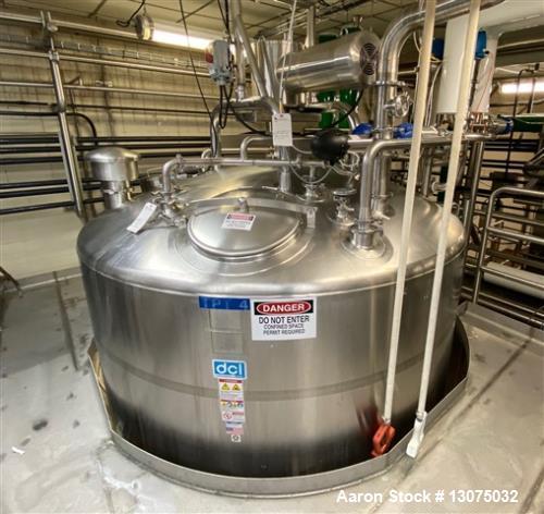 Used DCI 2,500 Gallon Jacketed Sweep Tank