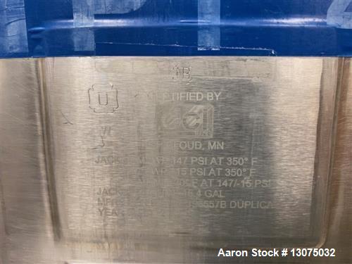 Used DCI 2,500 Gallon Jacketed Sweep Tank