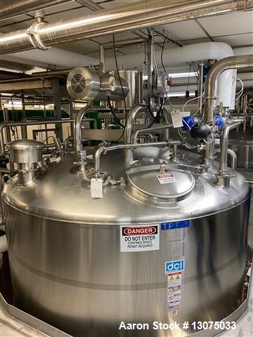 Used DCI 2,500 Gallon Jacketed Sweep Tank
