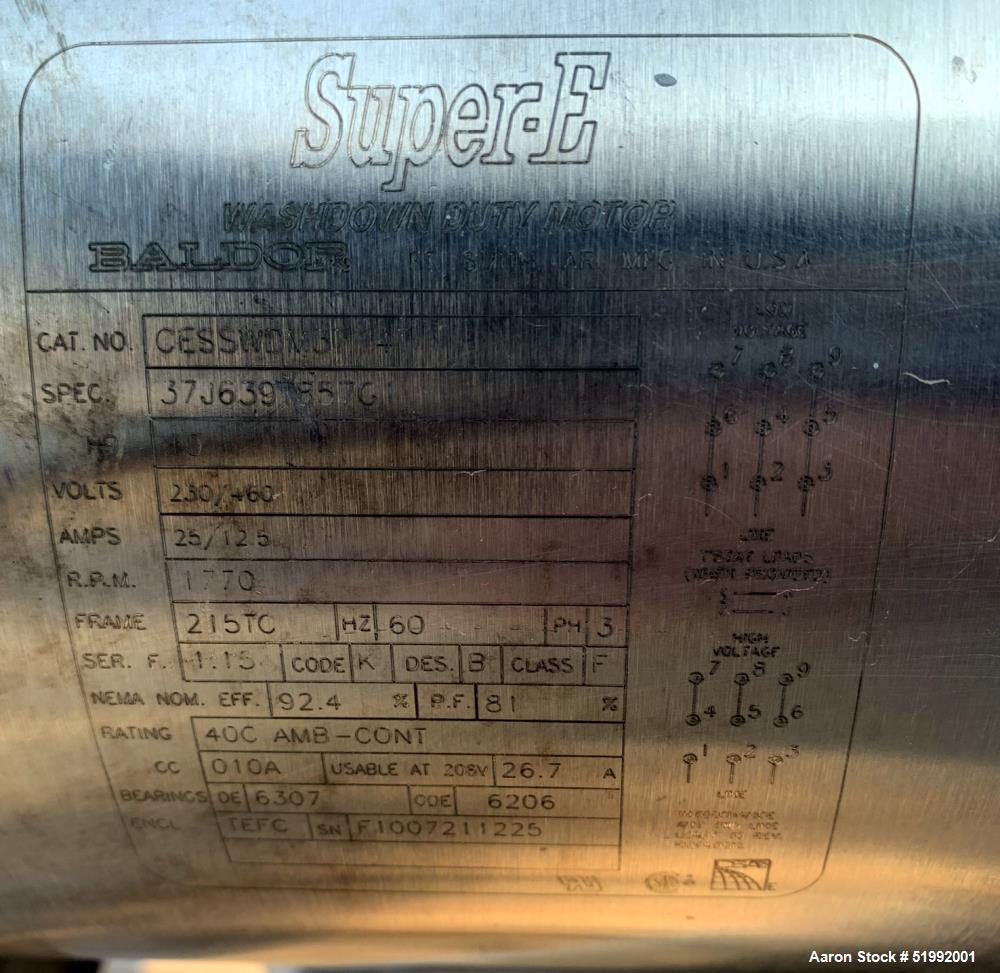 Feldmeier 1,200 Gallon Jacketed Mix Tank