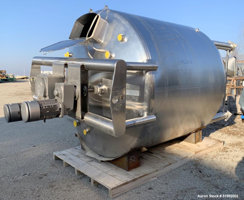 Feldmeier 2,500 Gallon Jacketed Mix Tank