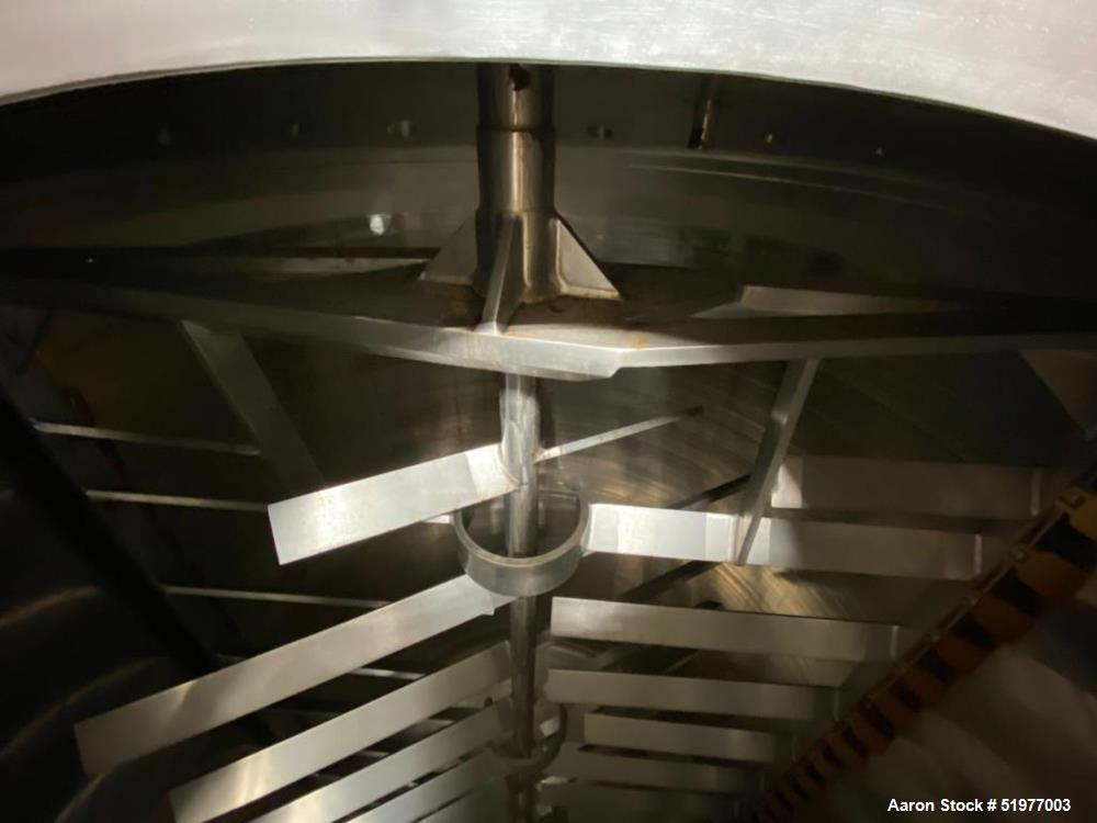 Used Lee Steam Jacketed 3,000 Gallon Stainless Steel Mix Tank