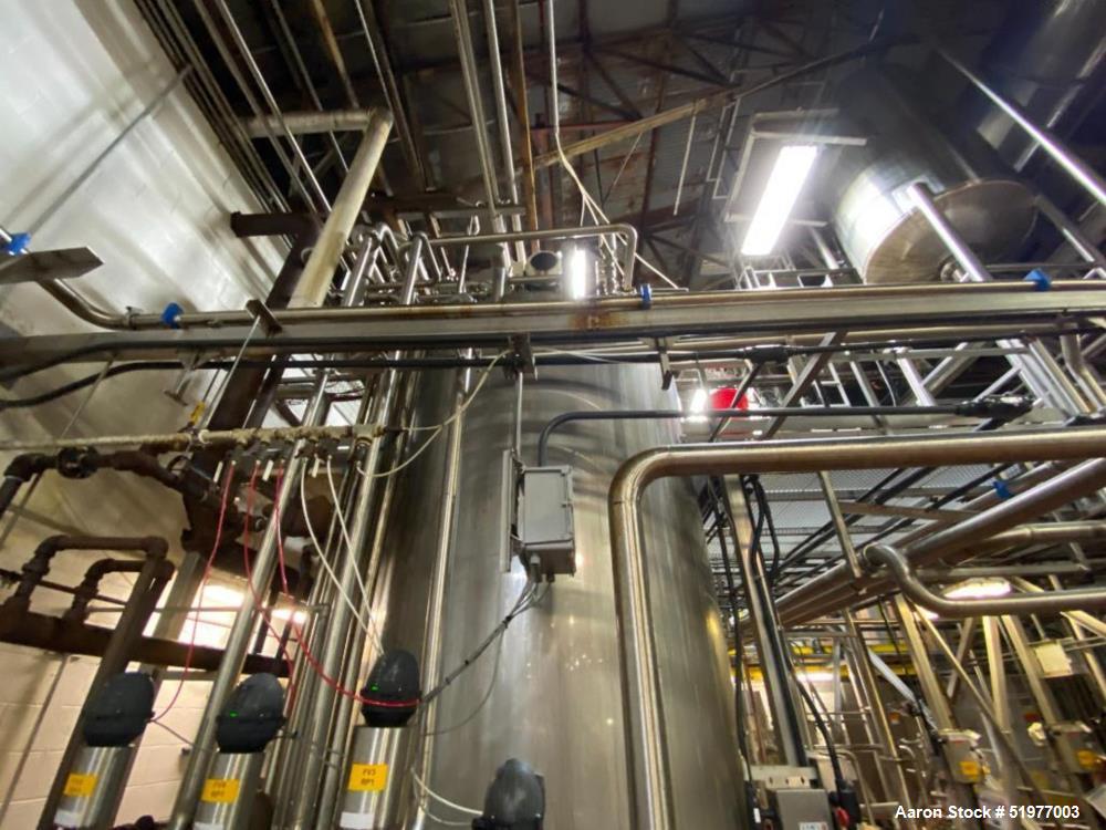 Used Lee Steam Jacketed 3,000 Gallon Stainless Steel Mix Tank