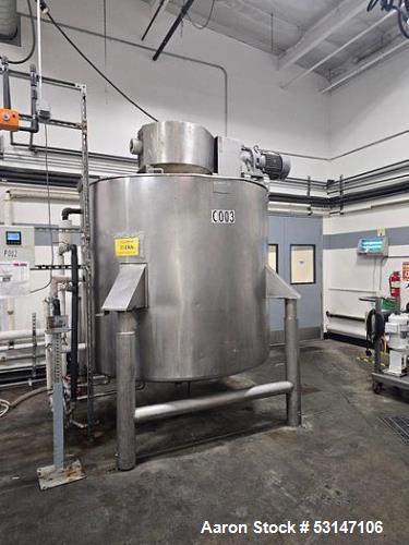 Used Lee Industries / Process Systems & Equipment 1,000 Gallon Jacketed Stainless Steel Agitated Kettle – ASME