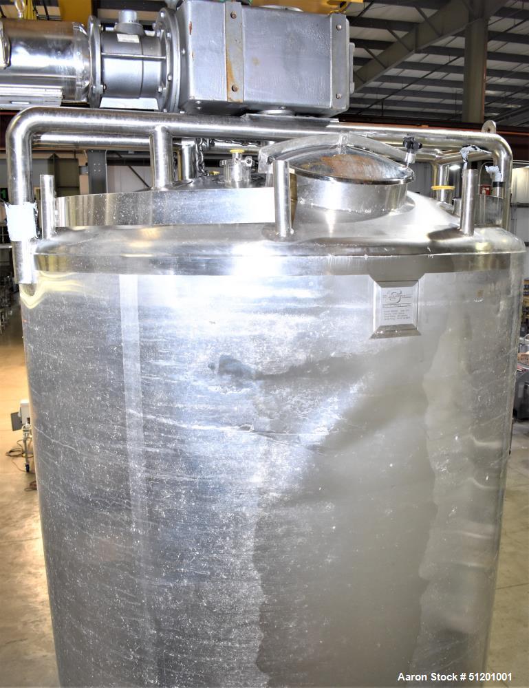 Used-W.M. Sprinkman, 2,800 gallon Sanitary Jacketed Agitated Processor.