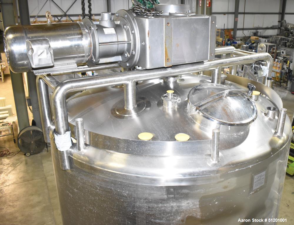 Used W.M. Sprinkman, 2,800 gallon Sanitary Jacketed Agitated Processor.