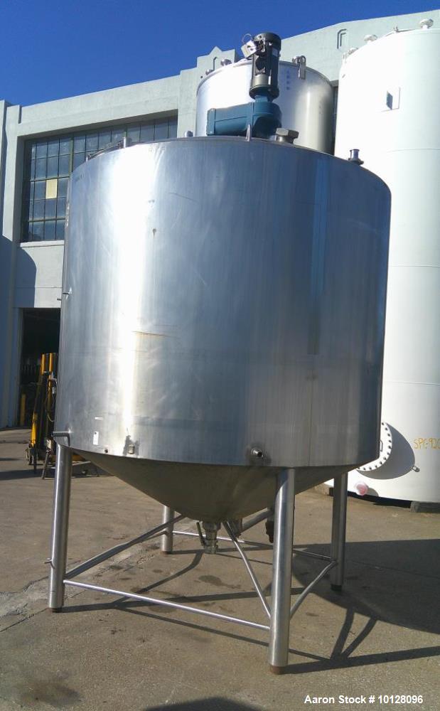 Used Walker 2,000 Gallon Stainless Steel Processor Kettle | Model PZ-C3-PV | Jacketed | 3 HP Scrape Agitator