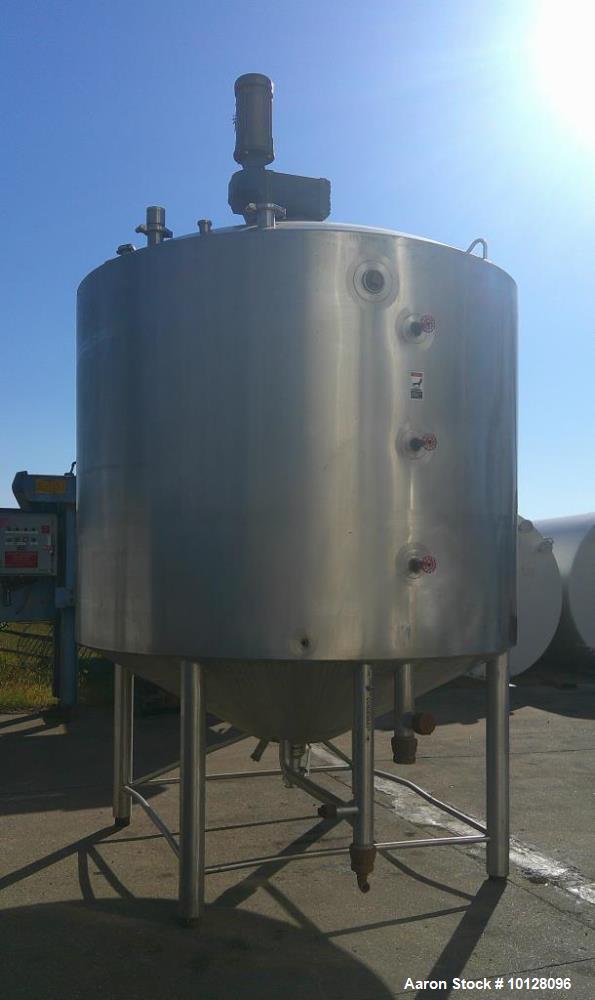Used Walker 2,000 Gallon Stainless Steel Processor Kettle | Model PZ-C3-PV | Jacketed | 3 HP Scrape Agitator