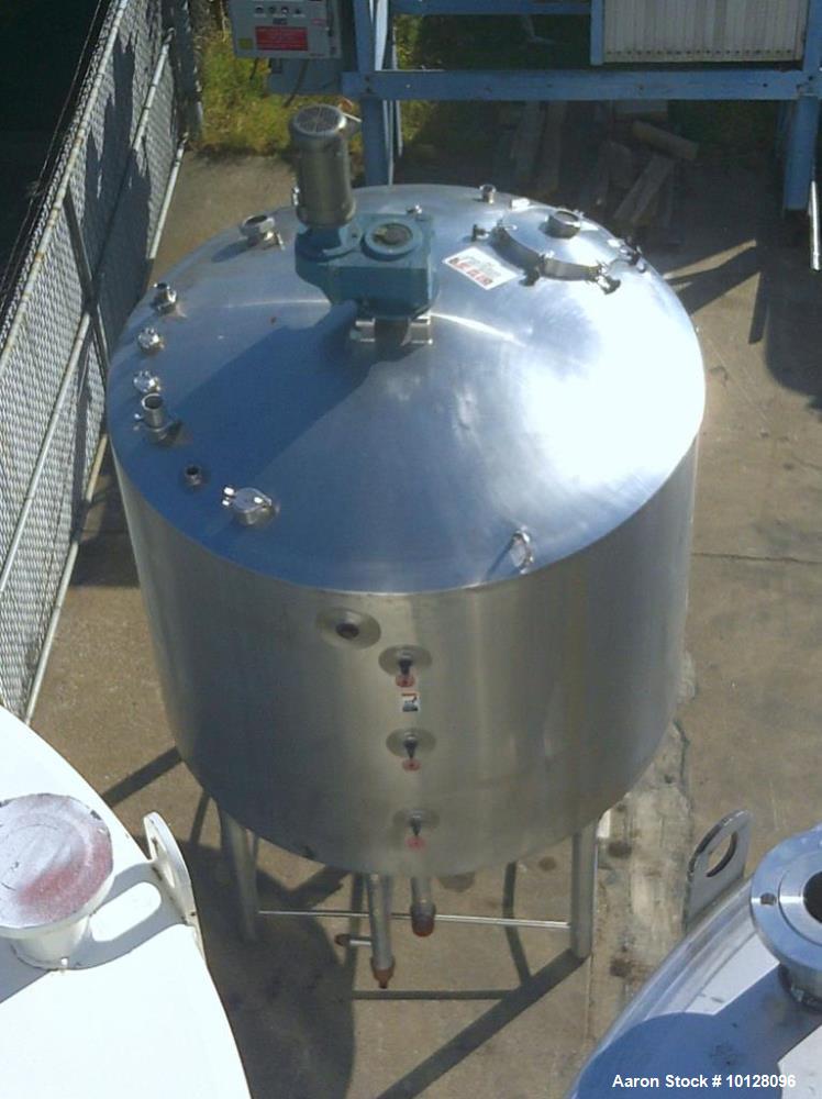 Used Walker 2,000 Gallon Stainless Steel Processor Kettle | Model PZ-C3-PV | Jacketed | 3 HP Scrape Agitator