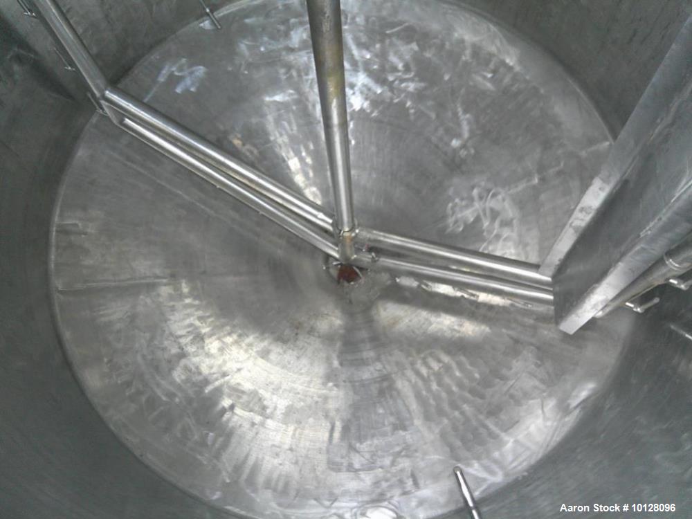 Used Walker 2,000 Gallon Stainless Steel Processor Kettle | Model PZ-C3-PV | Jacketed | 3 HP Scrape Agitator