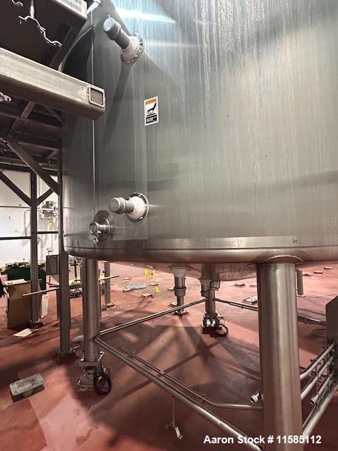 Used Walker 4000 Gallon 316L Stainless Steel Kettle – Jacketed, Double Motion Agitator, CIP, Polished, 2018