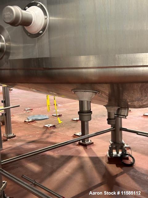 Used Walker 4000 Gallon 316L Stainless Steel Kettle – Jacketed, Double Motion Agitator, CIP, Polished, 2018