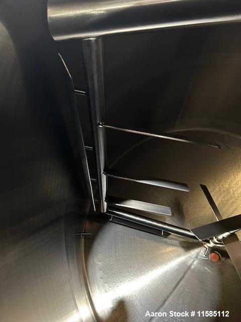 Used Walker 4000 Gallon 316L Stainless Steel Kettle – Jacketed, Double Motion Agitator, CIP, Polished, 2018