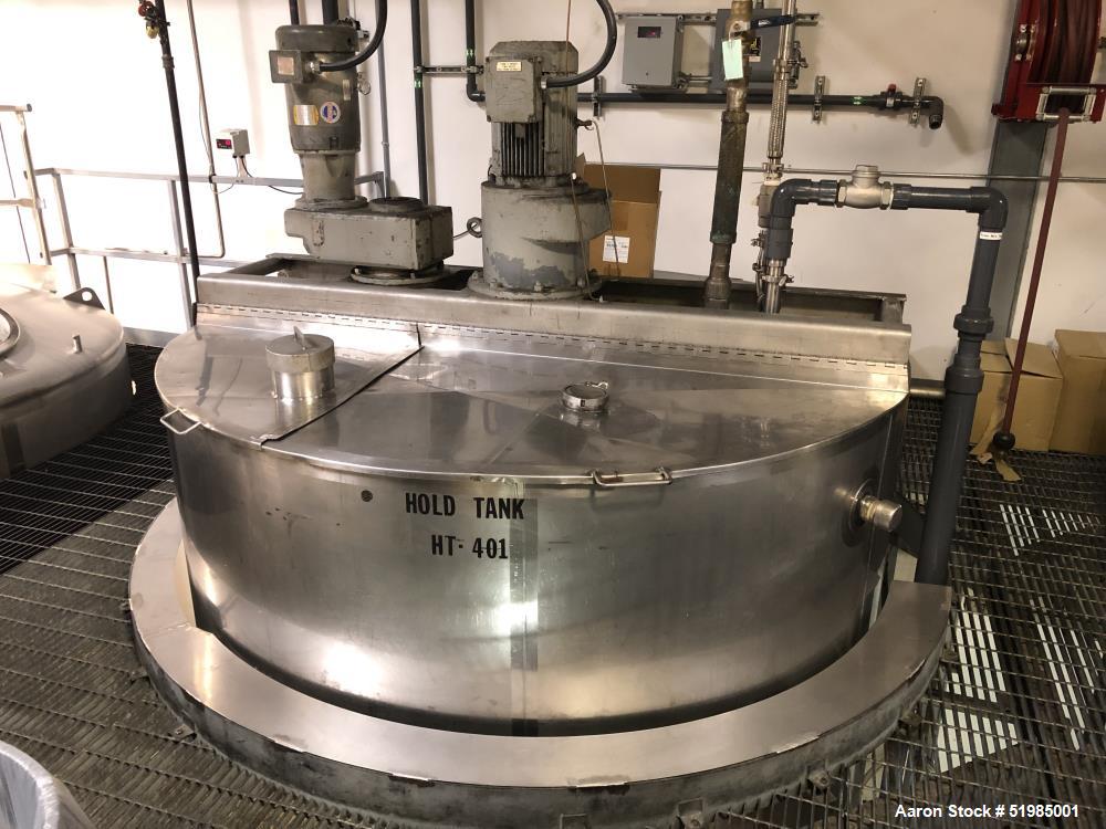 Used- Walker 3,000 Gallon 316 Stainless Steel Kettle