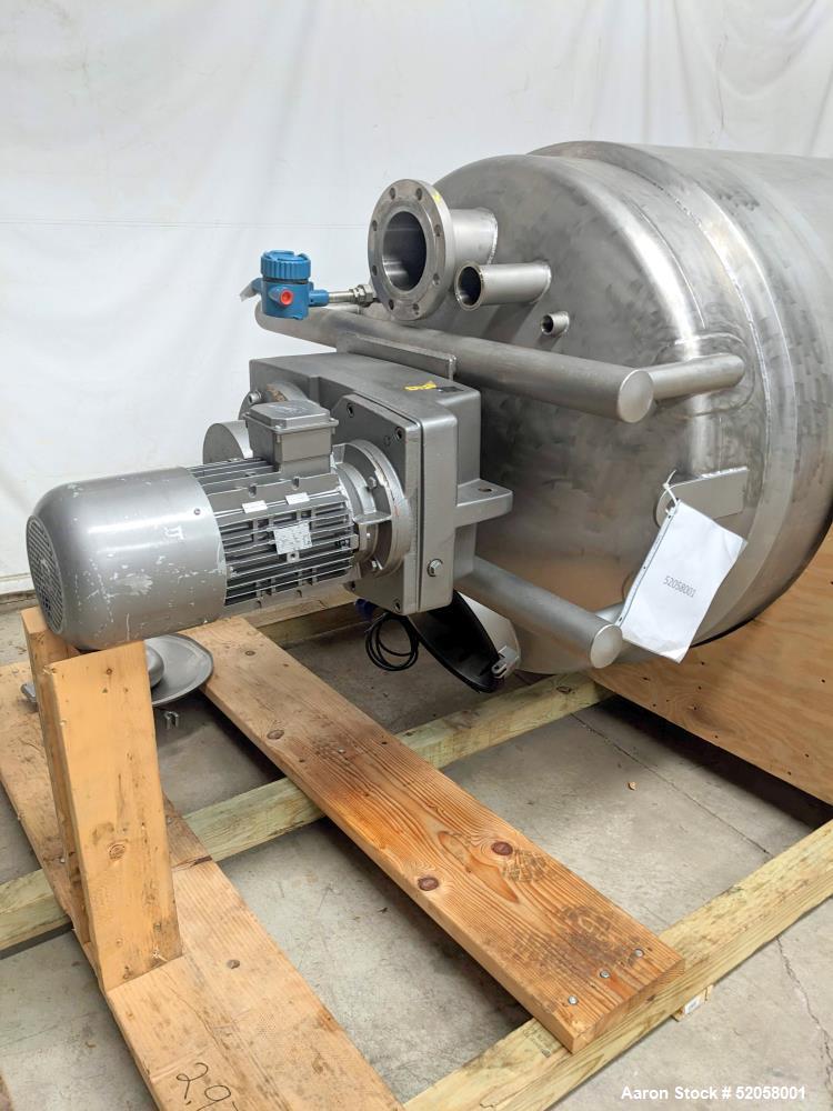 Used A&B Process Systems 500 Gallon Jacketed Tank, 304 Stainless Steel,
