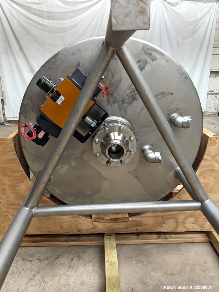 Used A&B Process Systems 500 Gallon Jacketed Tank, 304 Stainless Steel,
