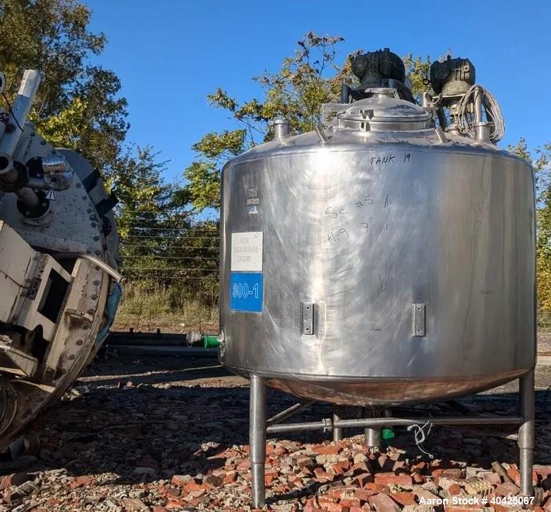 Used DCI 800 Gallon Twin Motion Kettle | 316 Stainless Steel | Jacketed | Dual Agitators | Dish Top & Bottom