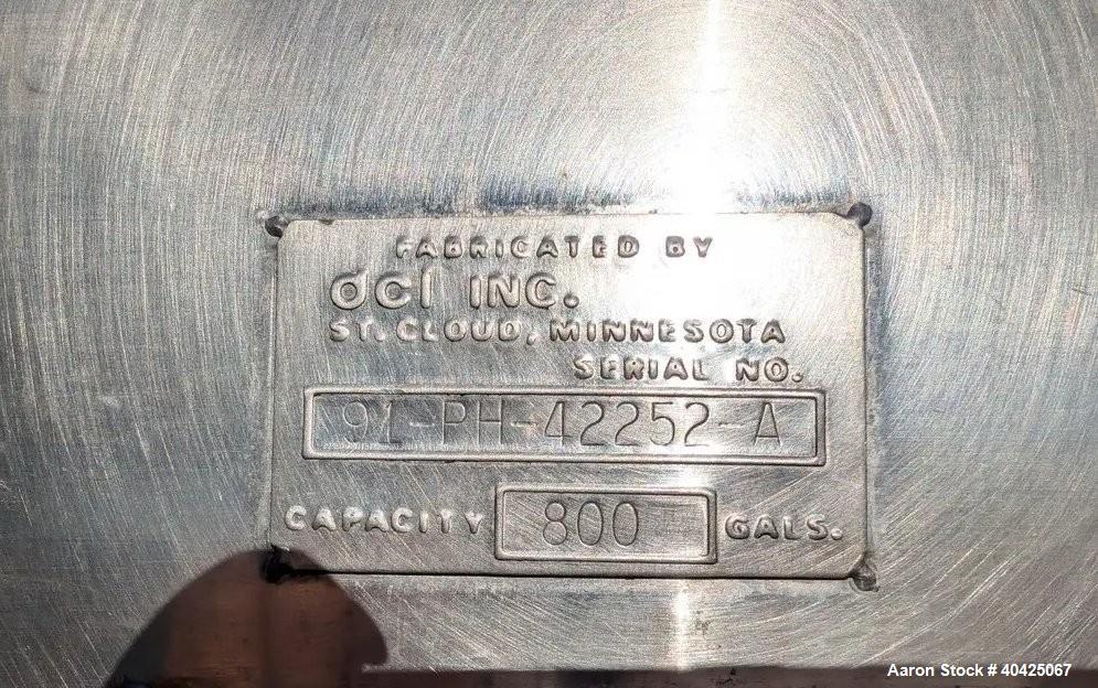 Used DCI 800 Gallon Twin Motion Kettle | 316 Stainless Steel | Jacketed | Dual Agitators | Dish Top & Bottom