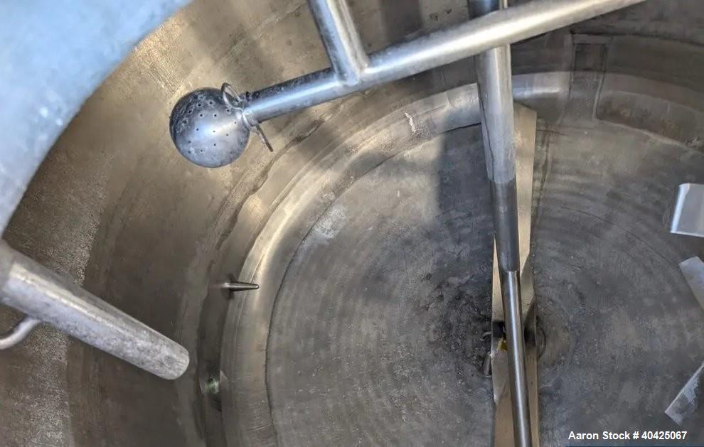 Used DCI 800 Gallon Twin Motion Kettle | 316 Stainless Steel | Jacketed | Dual Agitators | Dish Top & Bottom