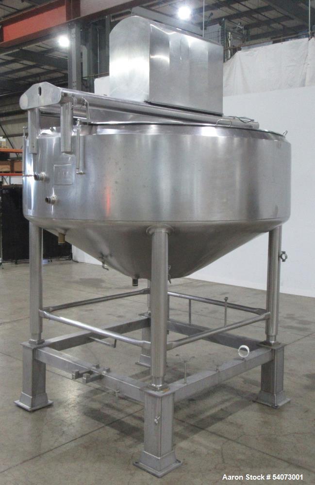 Used Feldmeier Cooker-Cooler Kettle | Model 70N40 | 642 Gal Total | 316L/304 SS | Agitator & Jacketed