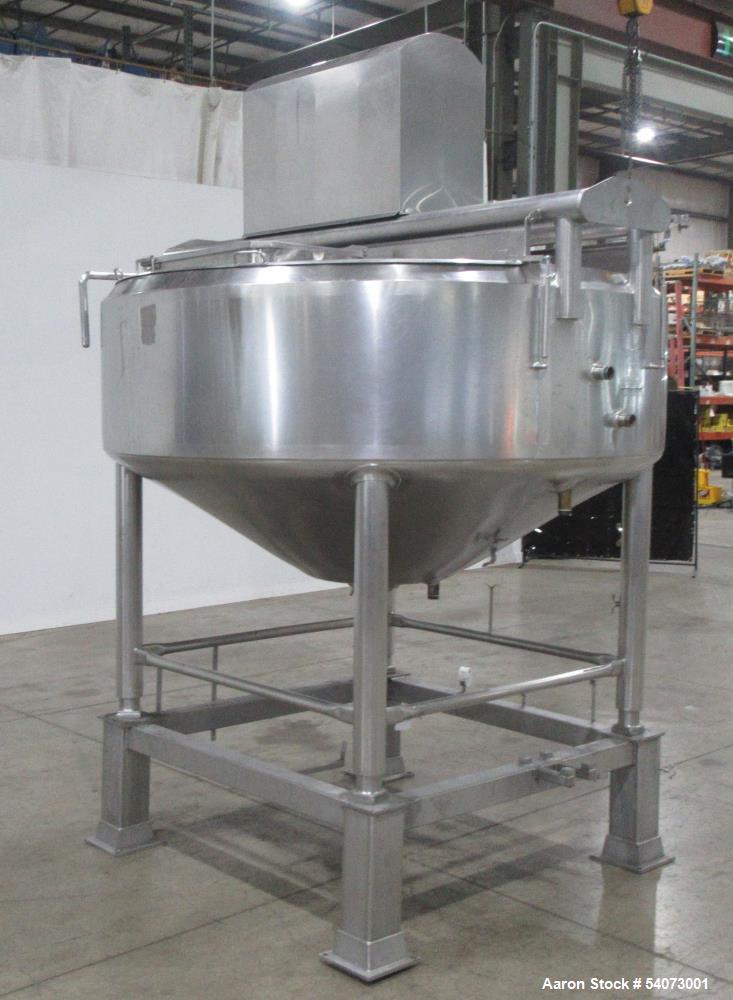 Used Feldmeier Cooker-Cooler Kettle | Model 70N40 | 642 Gal Total | 316L/304 SS | Agitator & Jacketed