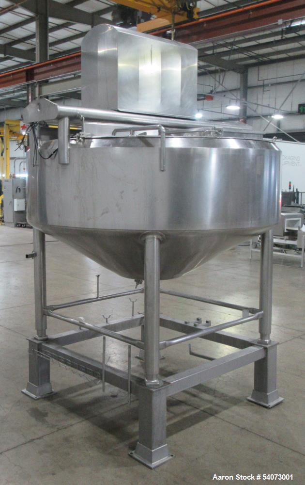 Used Feldmeier Cooker-Cooler Kettle | Model 70N40 | 642 Gal Total | 316L/304 SS | Agitator & Jacketed