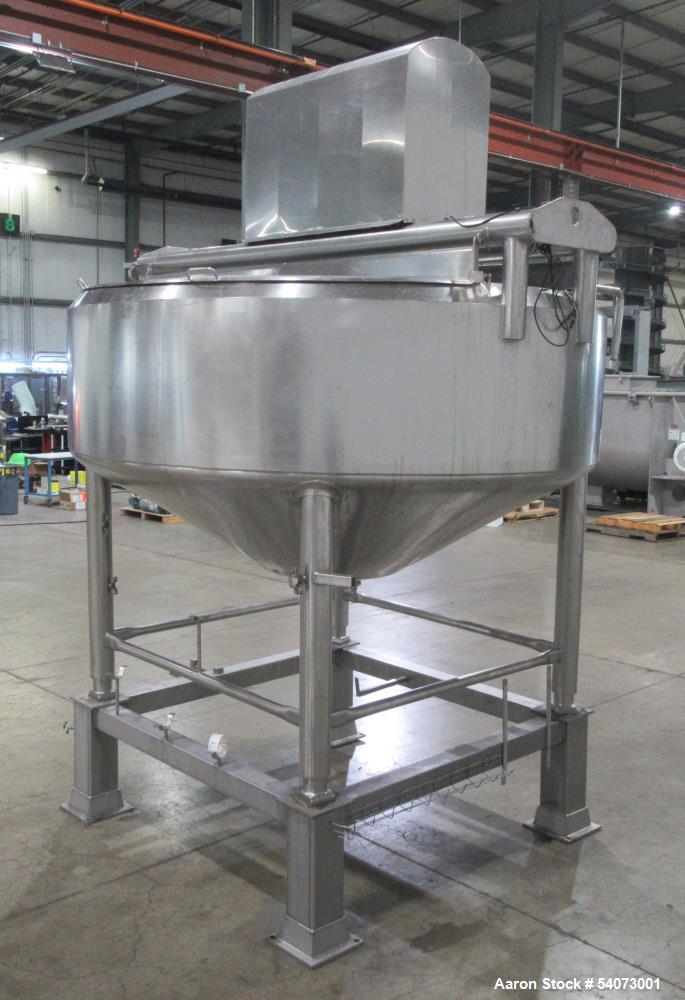 Used Feldmeier Cooker-Cooler Kettle | Model 70N40 | 642 Gal Total | 316L/304 SS | Agitator & Jacketed