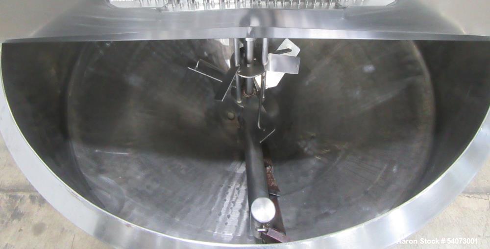Used Feldmeier Cooker-Cooler Kettle | Model 70N40 | 642 Gal Total | 316L/304 SS | Agitator & Jacketed
