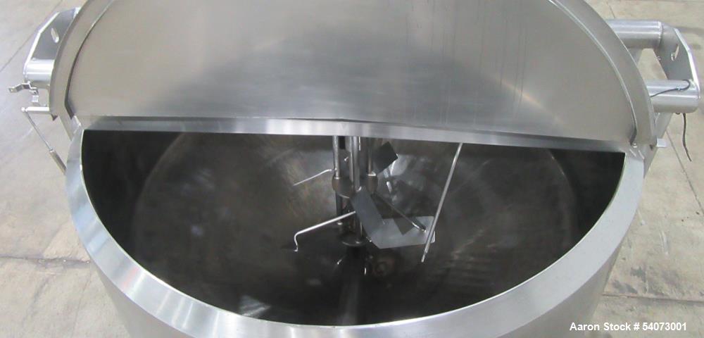 Used Feldmeier Cooker-Cooler Kettle | Model 70N40 | 642 Gal Total | 316L/304 SS | Agitator & Jacketed