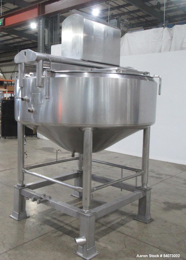 Used Feldmeier Cooker-Cooler Kettle | Model 70N40 | Agitated | 642 Gal Total | 400 Gal Working | 316L/304 SS
