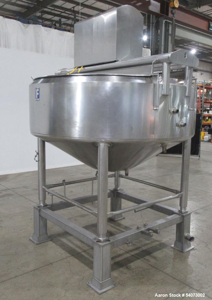 Used Feldmeier Cooker-Cooler Kettle | Model 70N40 | Agitated | 642 Gal Total | 400 Gal Working | 316L/304 SS