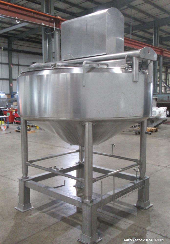 Used Feldmeier Cooker-Cooler Kettle | Model 70N40 | Agitated | 642 Gal Total | 400 Gal Working | 316L/304 SS