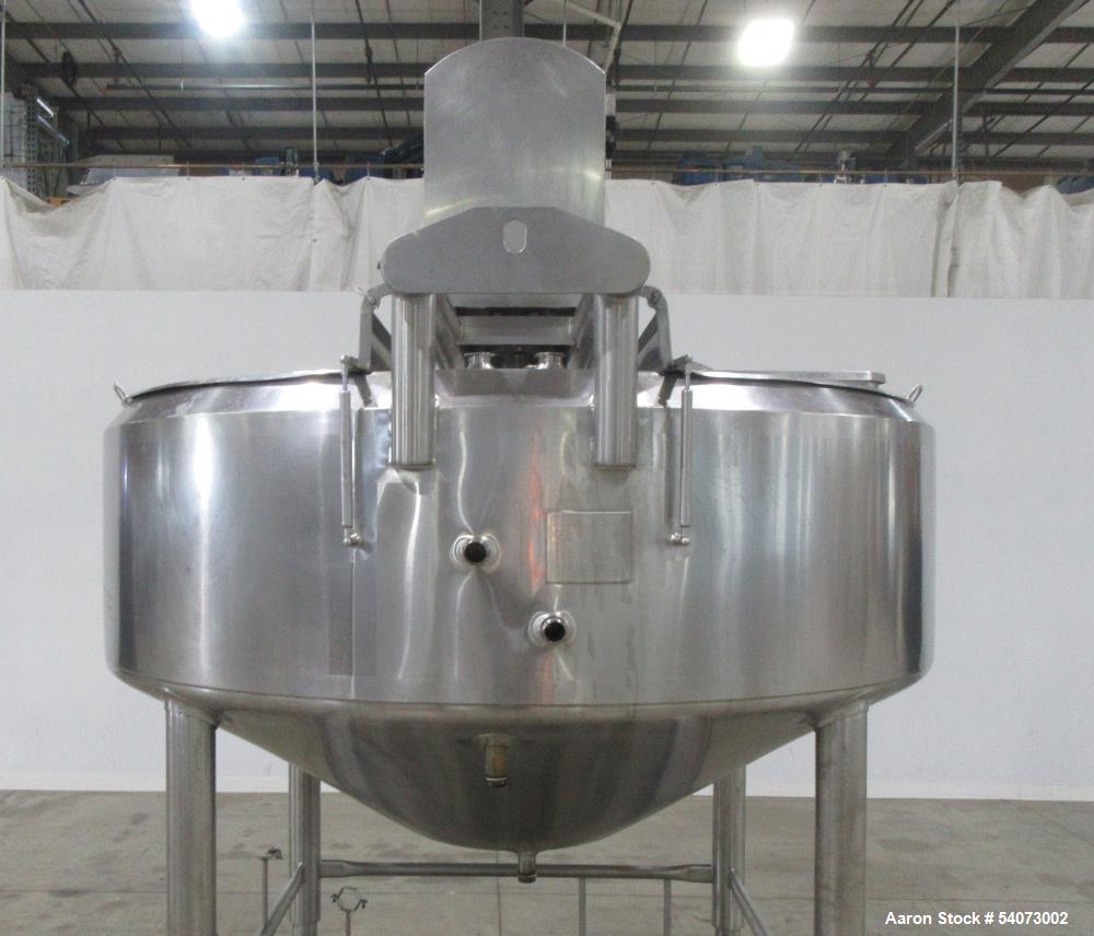 Used Feldmeier Cooker-Cooler Kettle | Model 70N40 | Agitated | 642 Gal Total | 400 Gal Working | 316L/304 SS