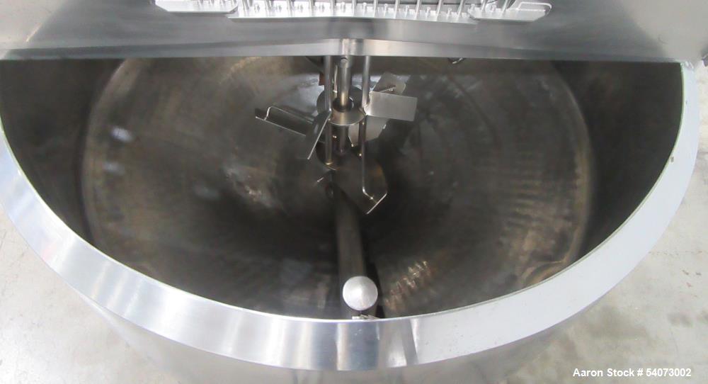 Used Feldmeier Cooker-Cooler Kettle | Model 70N40 | Agitated | 642 Gal Total | 400 Gal Working | 316L/304 SS
