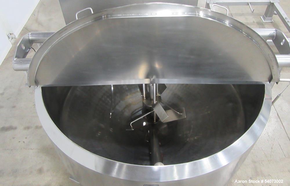 Used Feldmeier Cooker-Cooler Kettle | Model 70N40 | Agitated | 642 Gal Total | 400 Gal Working | 316L/304 SS