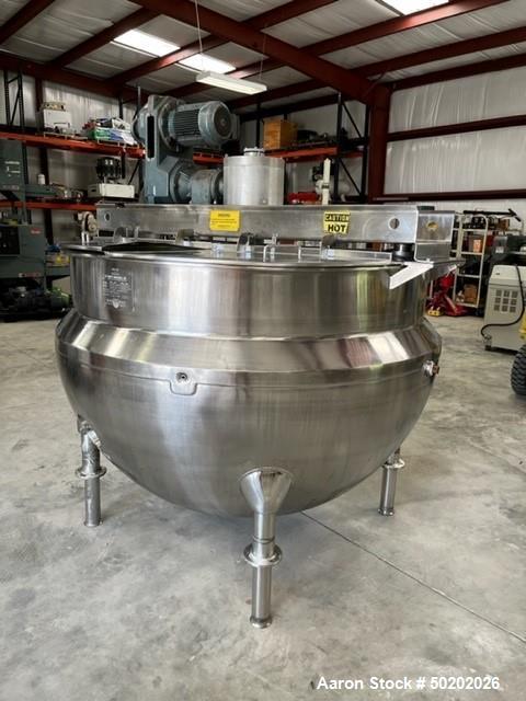 Used Hamilton. Double Motion 500 Gallon Stainless Steel Mixing Kettle