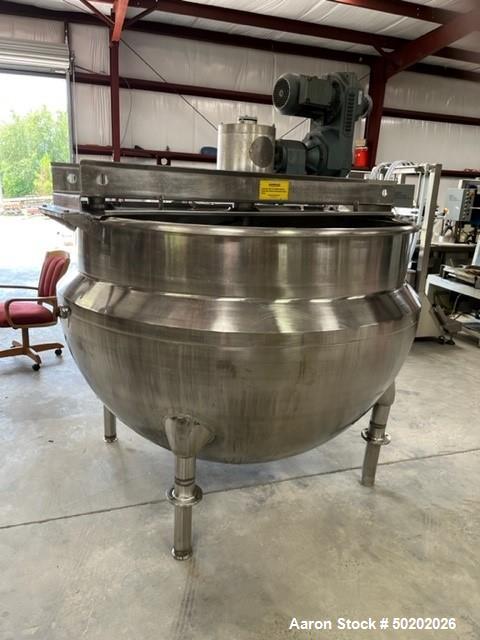 Used Hamilton. Double Motion 500 Gallon Stainless Steel Mixing Kettle