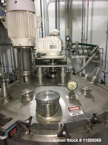 Used- Lee Industries Approximately Mixing Vacuum Kettle