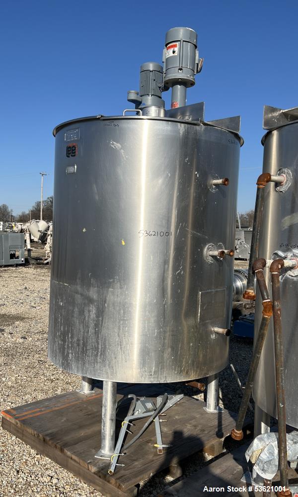 Lee Industries Model 500U7S 500 Gallon 316 Stainless Steel Agitated Kettle