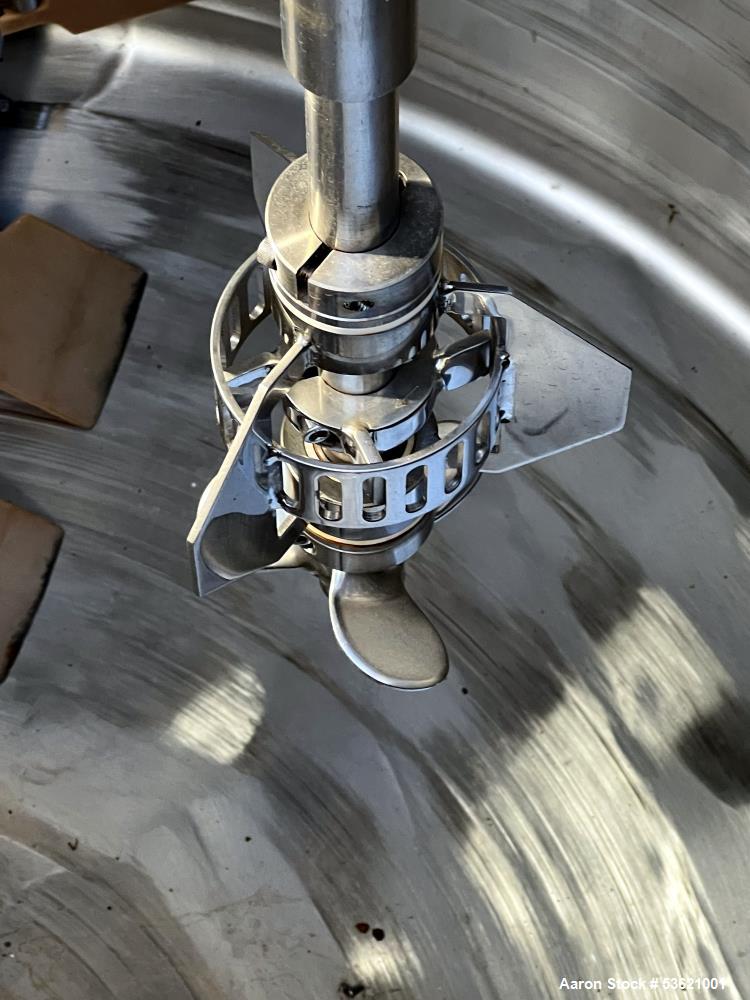 Lee Industries Model 500U7S 500 Gallon 316 Stainless Steel Agitated Kettle