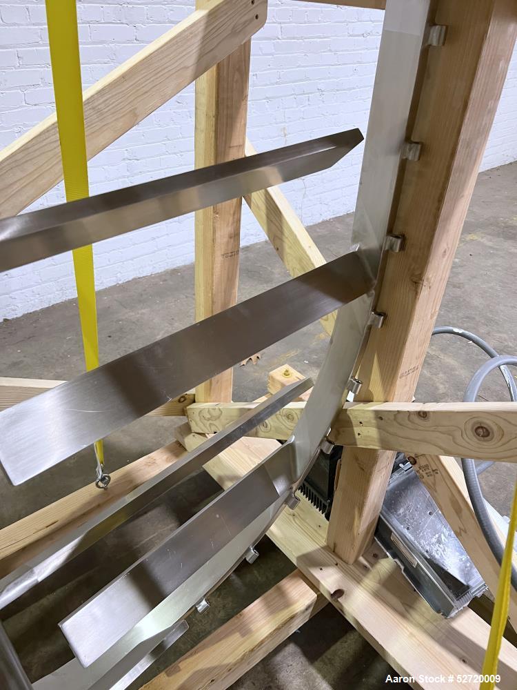Used Lee Floor Mounted 500 Gallon Dual Motion Tilt Back Agitator Assembly, Model 9M, 316 Stainless Steel. Approximate 60" wide anchor style agitator. Inner bars approximate 25" long x 3" wide x 3/4" ...