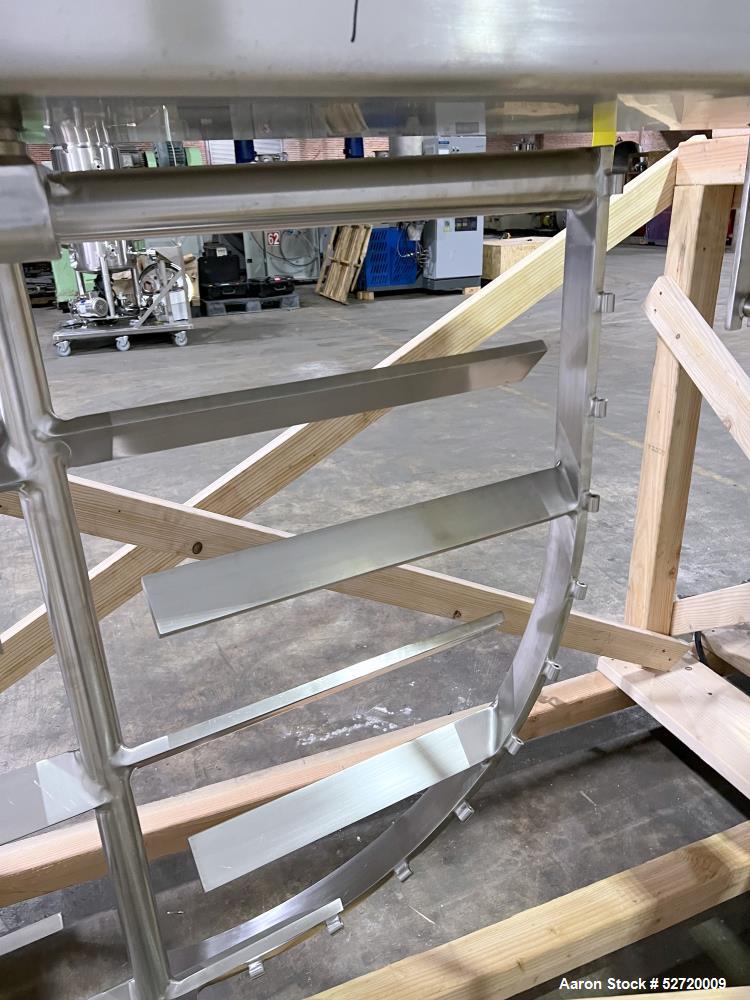Used Lee Floor Mounted 500 Gallon Dual Motion Tilt Back Agitator Assembly, Model 9M, 316 Stainless Steel. Approximate 60" wide anchor style agitator. Inner bars approximate 25" long x 3" wide x 3/4" ...